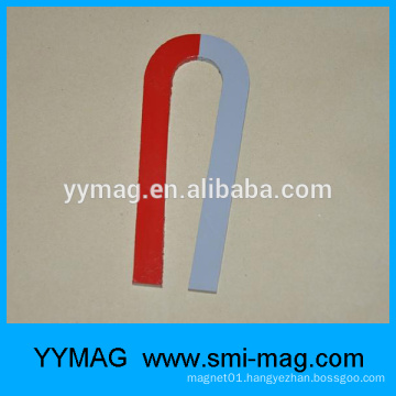 Cast Alnico red and white painted U-Type magnet